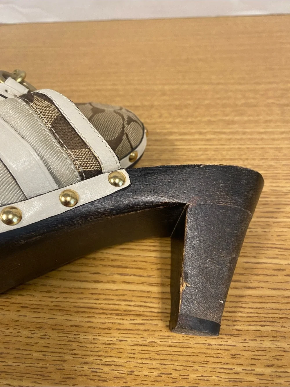 Coach slip mules